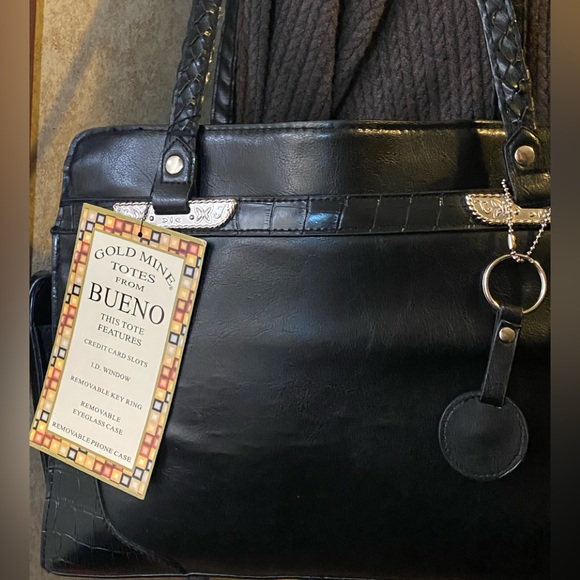 Bueno Handbags - NWT Gold mine Tote by BUNEO, shoulder bag is functional with multi compartments